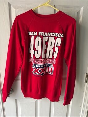 VINTAGE* 1988 San Francisco 49ers Red Crewneck Sweater